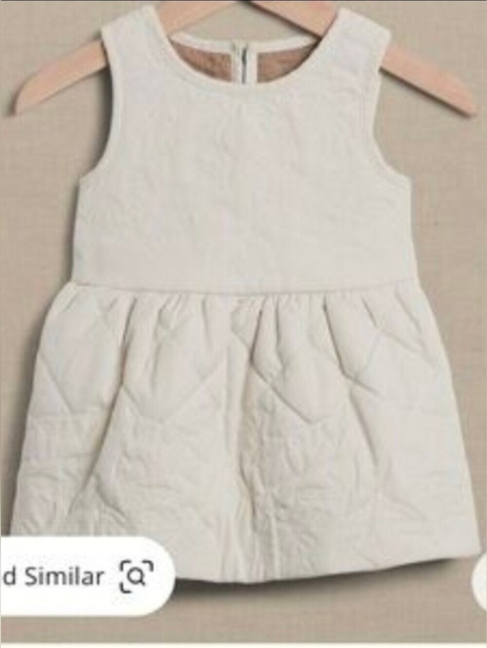 Banana Republic Baby Cream Quilted Dress